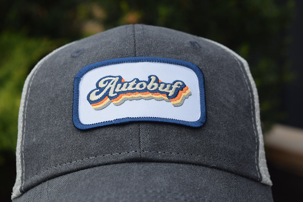 Vintage Inspired Autobuf Patch Hats